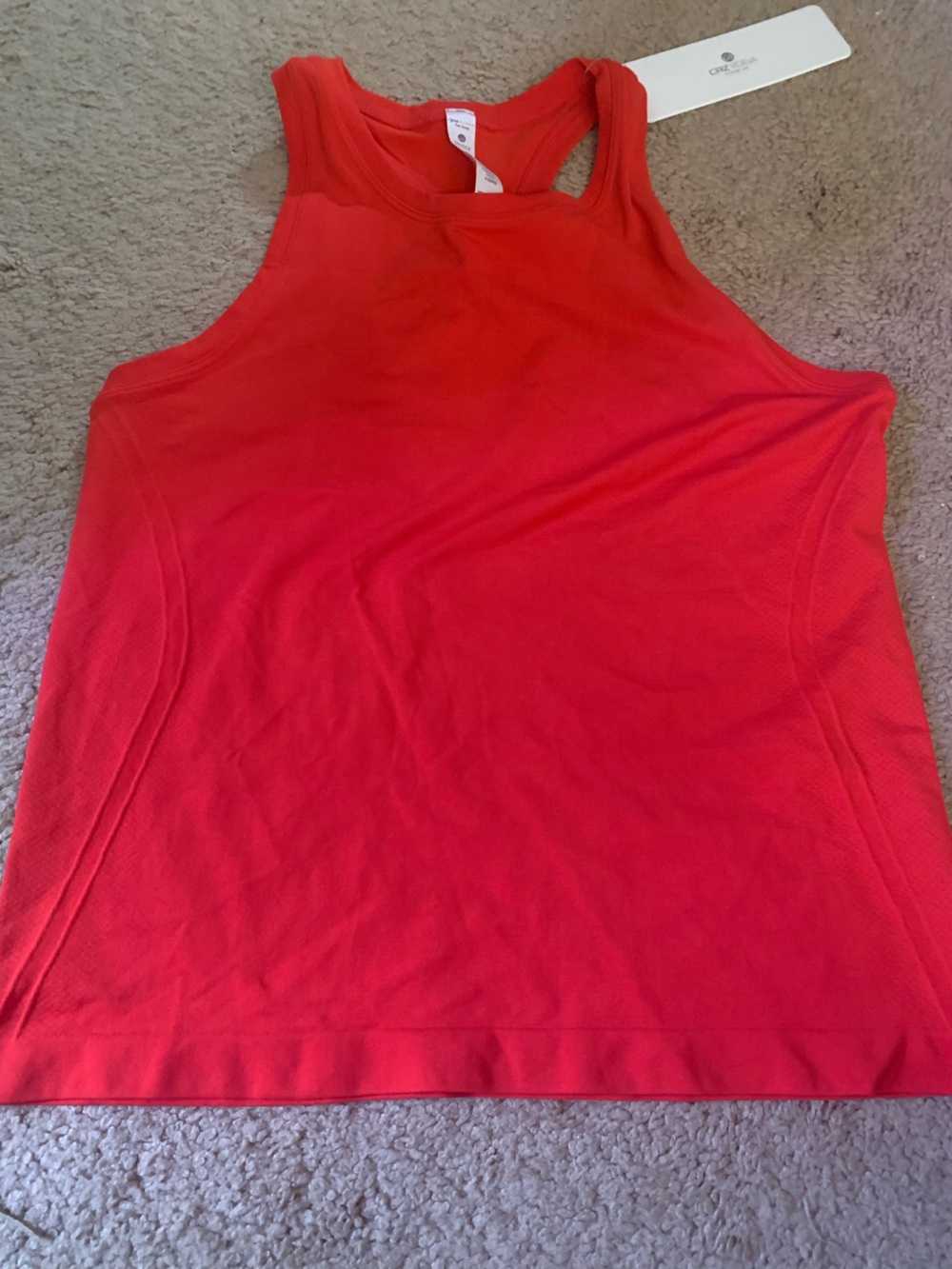 CRZ YOGA Red Racerback Tank Top